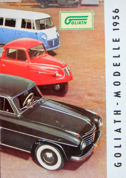 Goliath Modelprogram 1956 Carbrochure (10084)